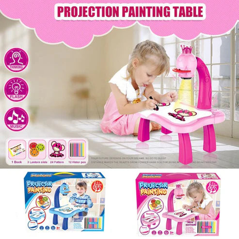 LED Projector Art Painting Table for Kids - sparksavyonline