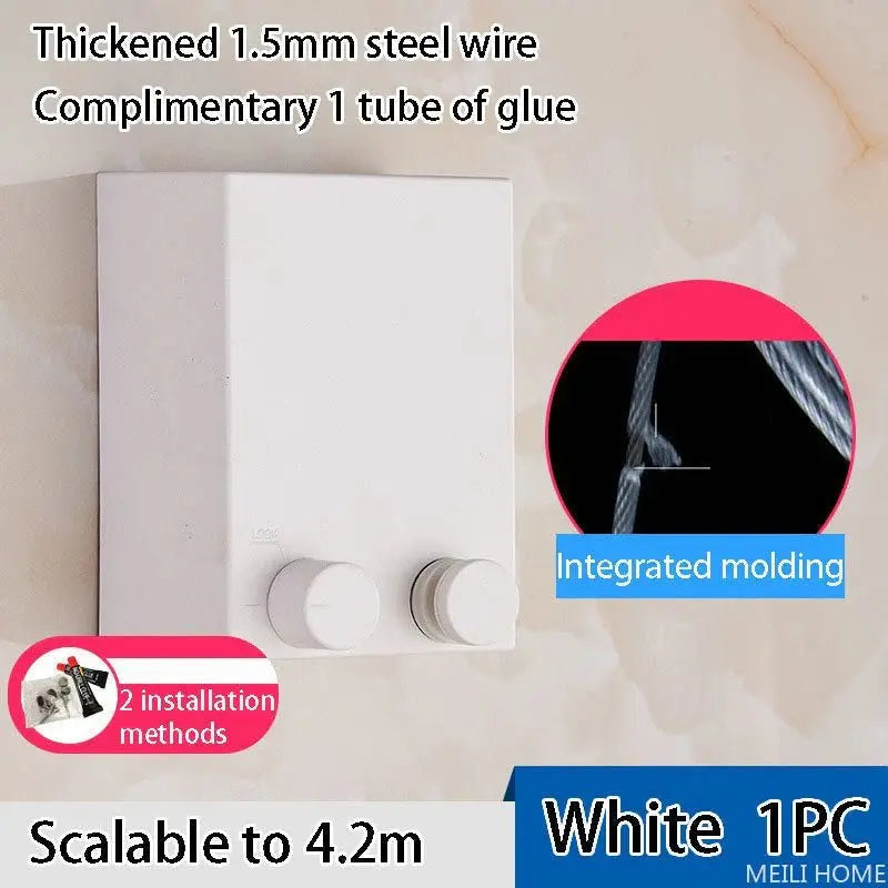 Telescopic Clothesline Clothes Drying Rope - sparksavyonline